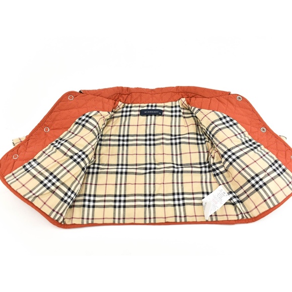 BURBERRY Rust & Nova Check Quilted Car Coat/Jacket - Picture 4 of 7